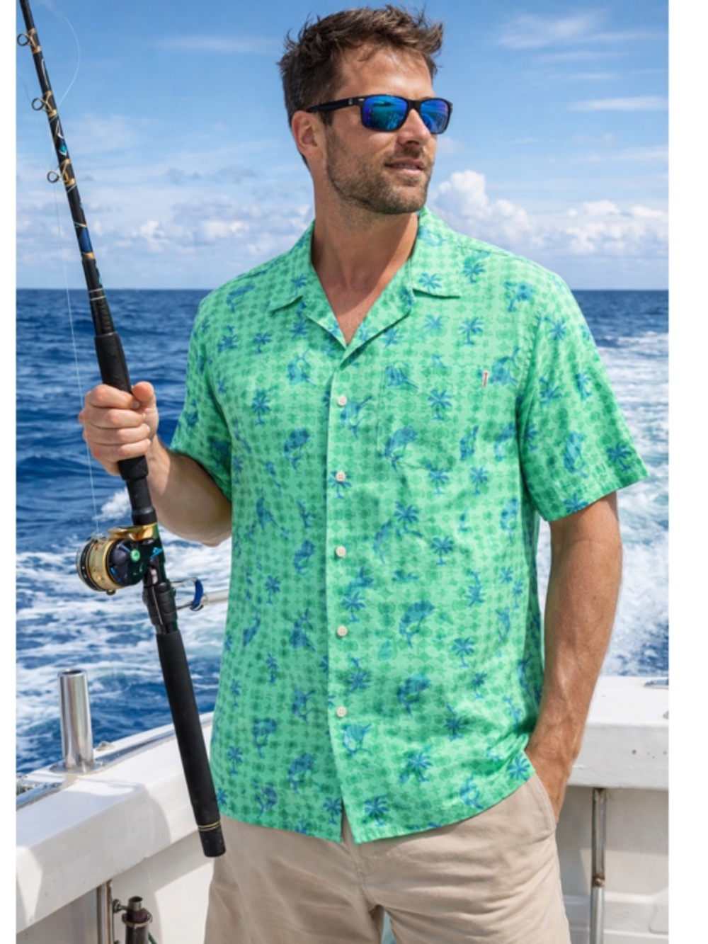 Columbia Performance Fishing Gear (PFG) Open Collar Short Sleeve Shirt